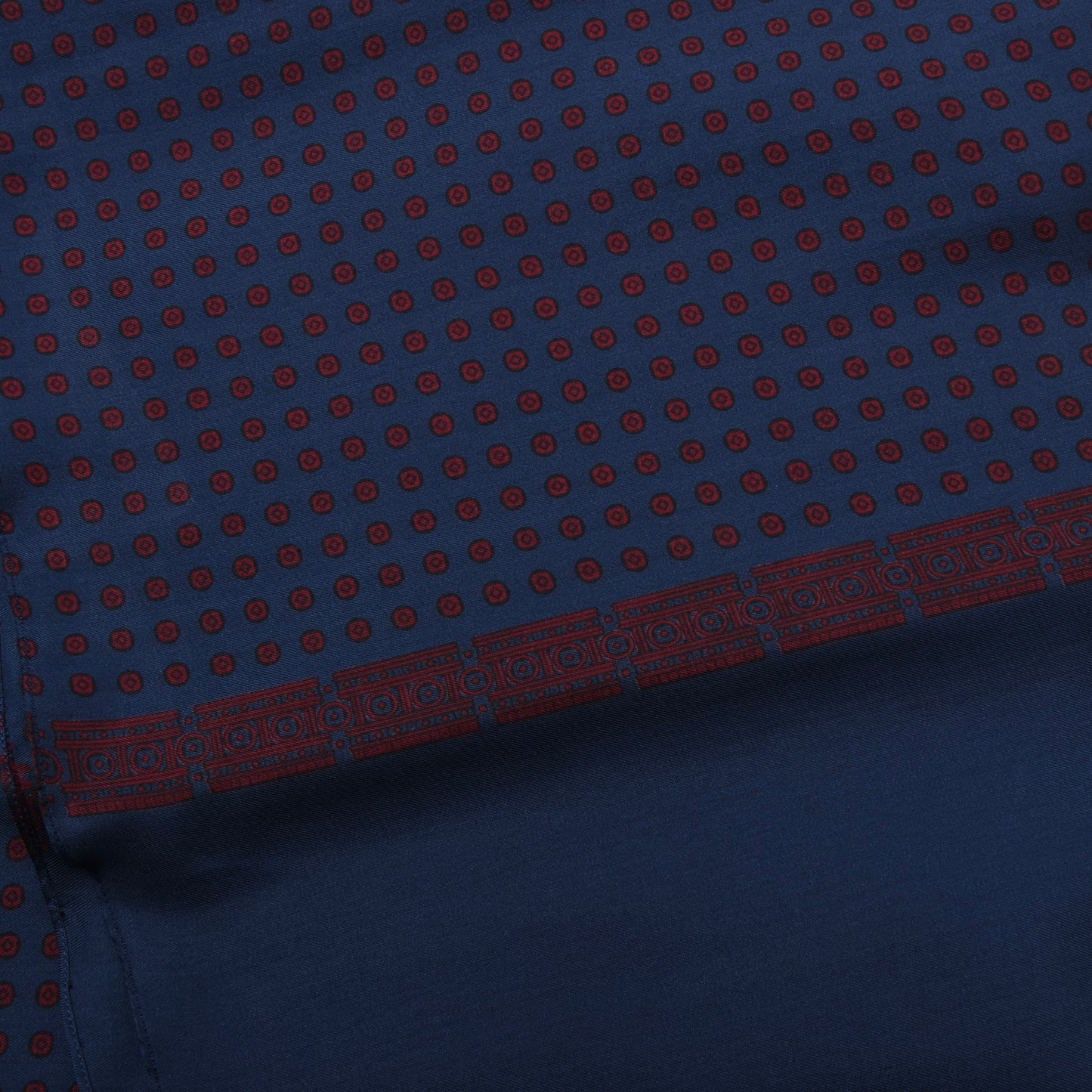 NOS Belvedere Seidenschal, ca. 127 cm – Blau