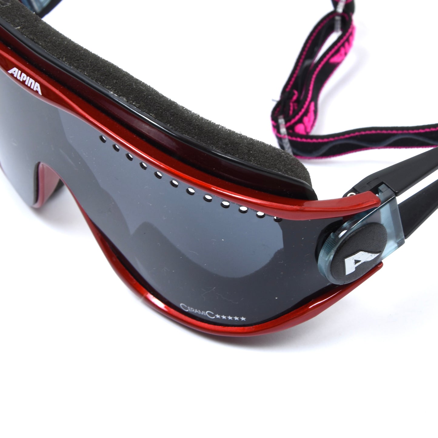 Alpina Cycling Sunglasses/Shield - Red