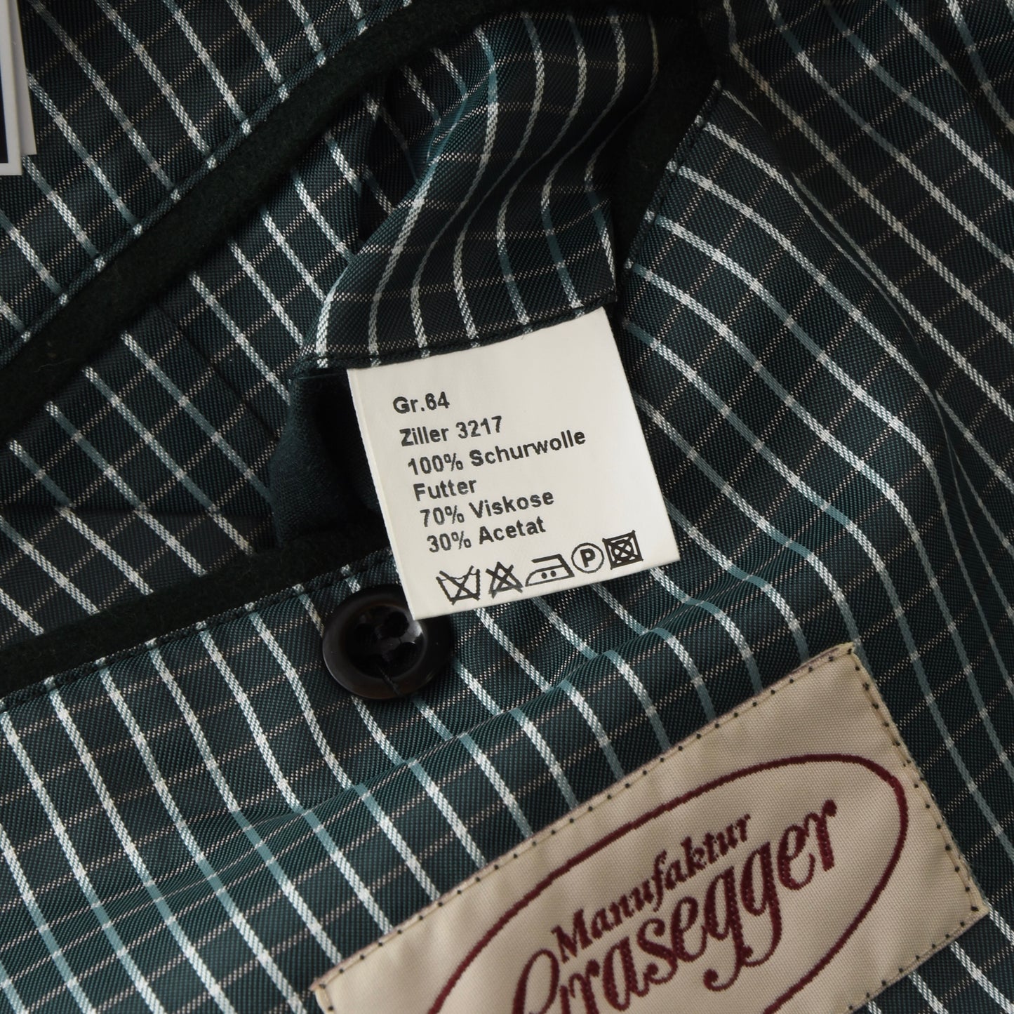 Manufaktur Grasegger 100% Wool Janker/Jacket Size 64 ca. 70cm - Brown