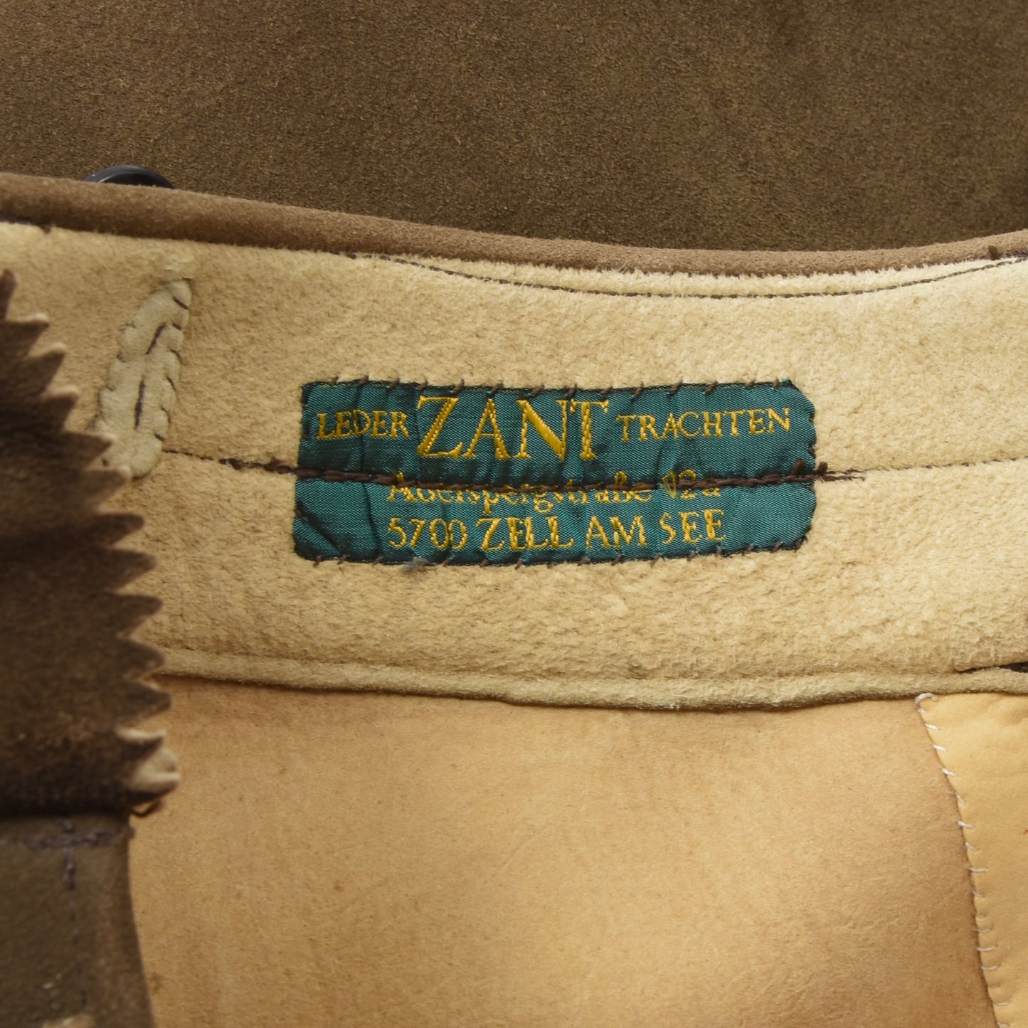 Zant Deerskin Leather Pants ca. 42.5cm - Brown