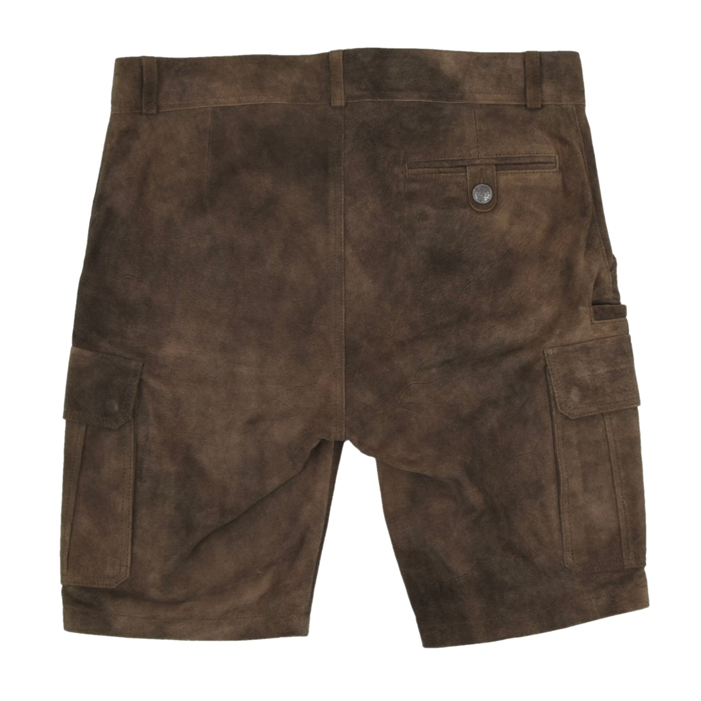 Spieth & Wensky Goat Suede Lederhose/Cargo Shorts Size 50 - Brown