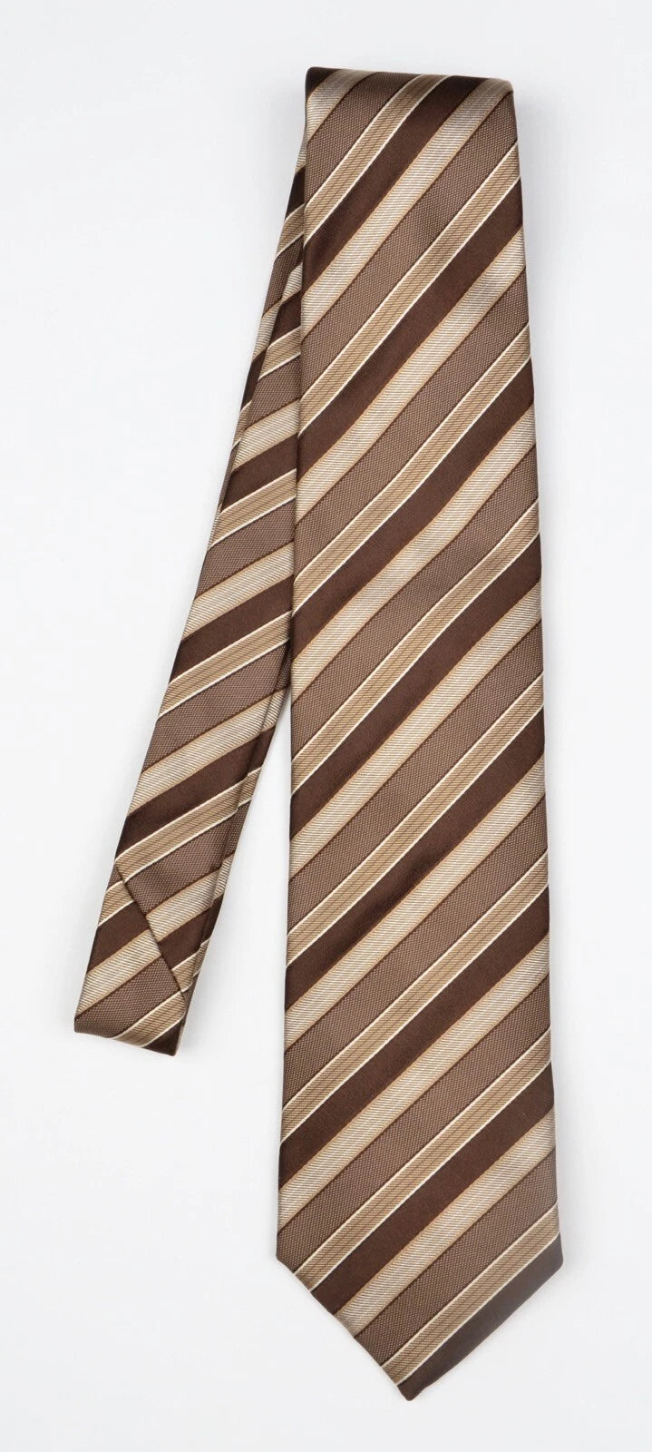 Hugo Boss Silk Tie - Brown Stripes