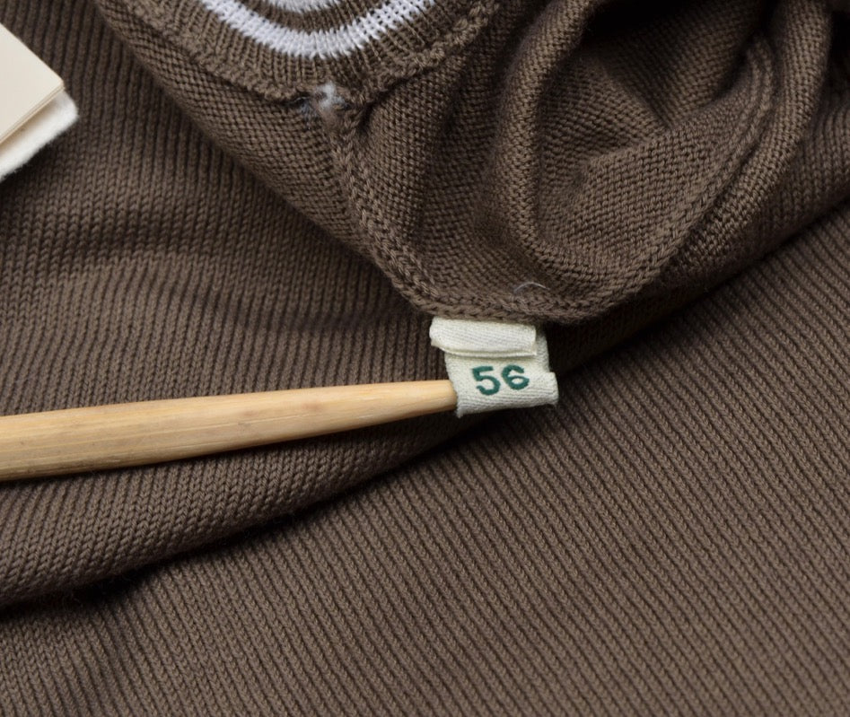 Luigi Borrelli Cotton Sweater Size 56 - Brown