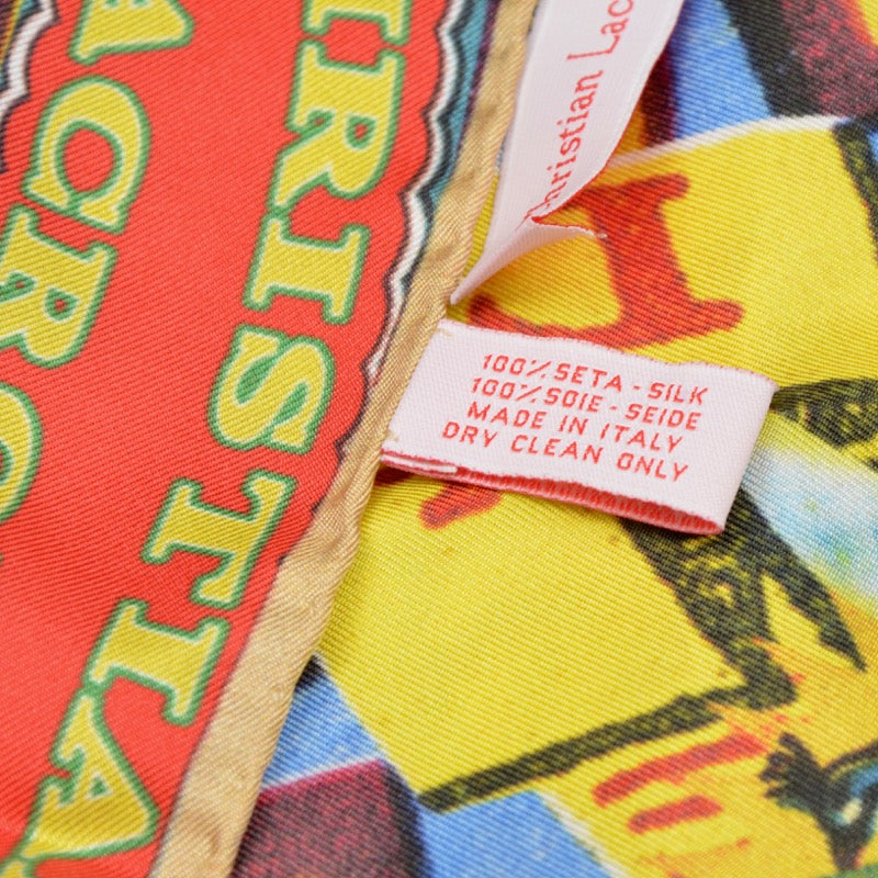 Christian Lacroix Printed Silk Scarf - Roses