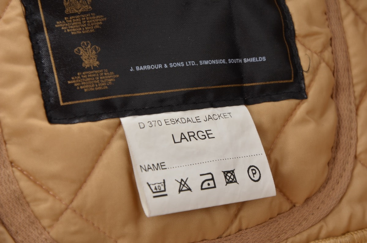 Barbour Quilted Eskdale Größe L - Hellbraun