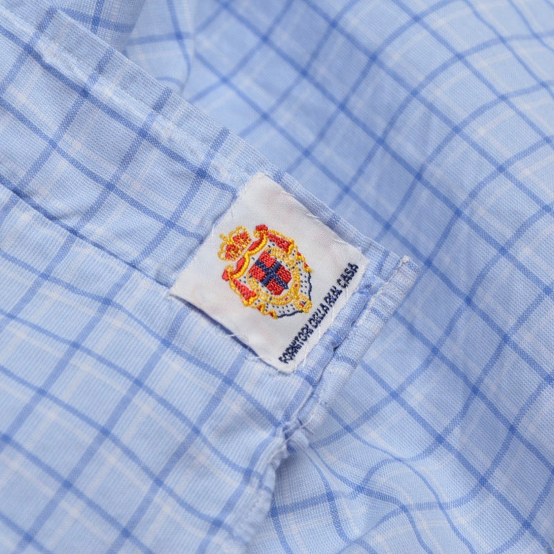 Luigi Borrelli Plaid Shirt Size 41 - Blue