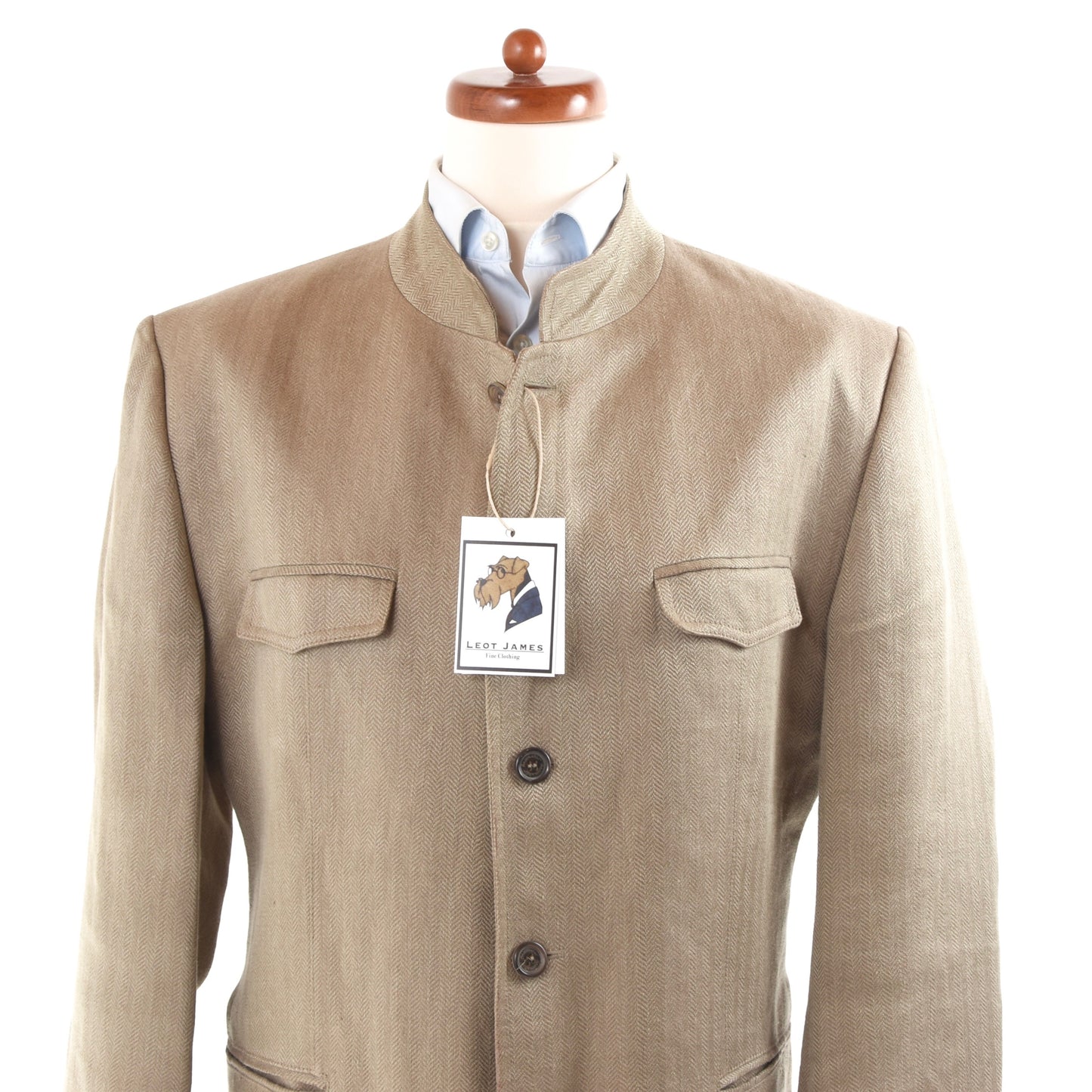 Hessnatur Leinen Janker/Jacke Gr. 56 - Beige