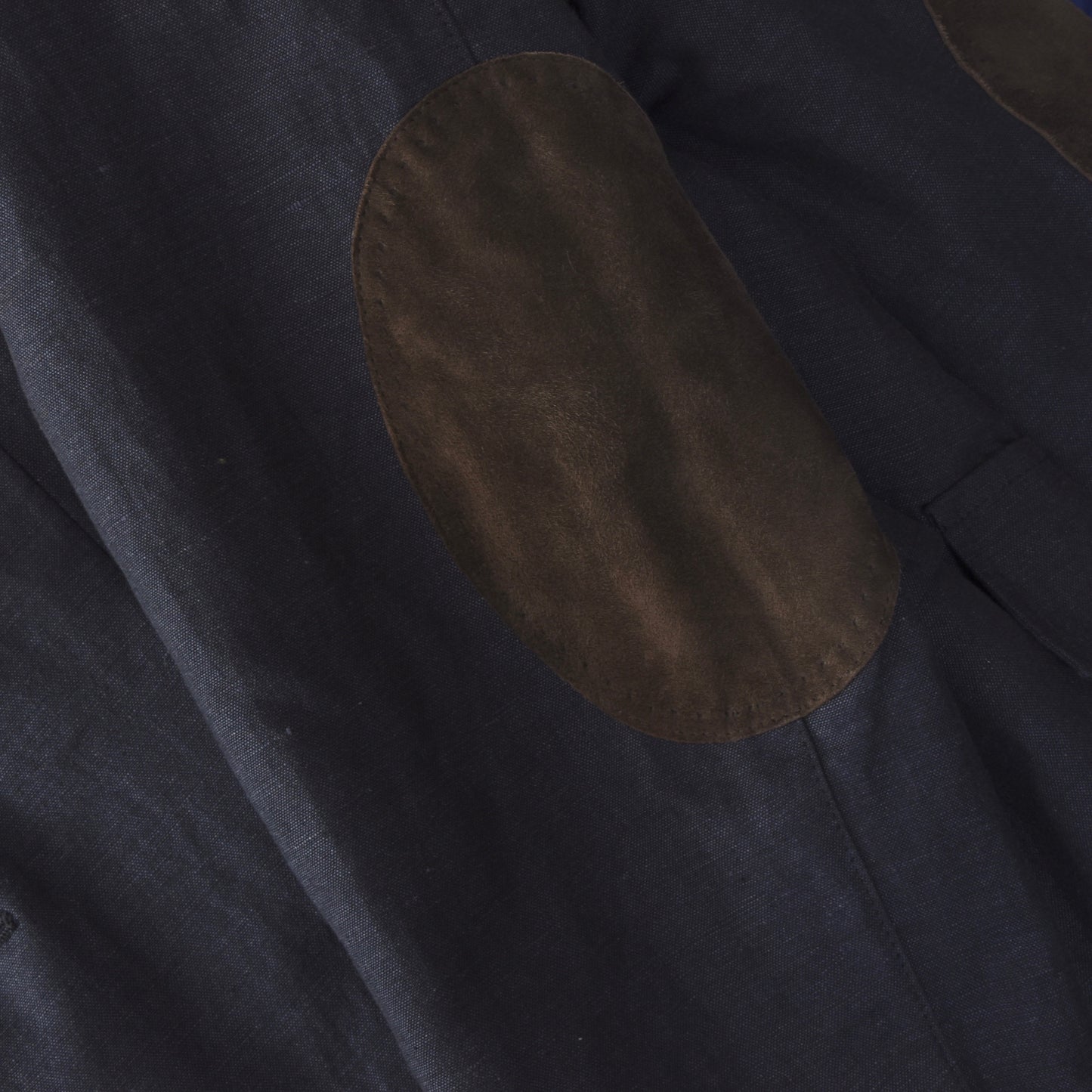 Lodenfrey Sakko aus Leinen-Baumwolle Größe 44 - Blau