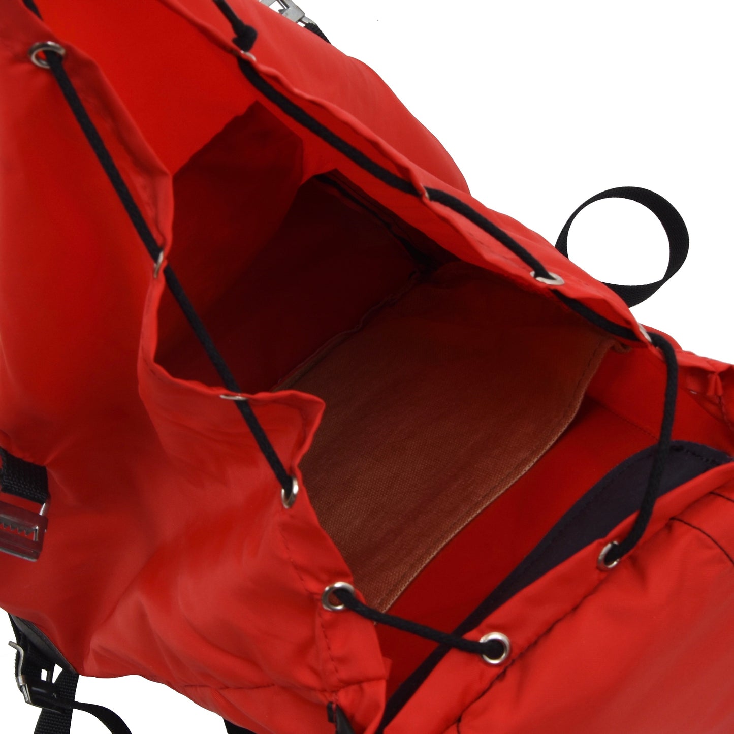 Vintage Kamarg Nylon Rucksack - rot & schwarz