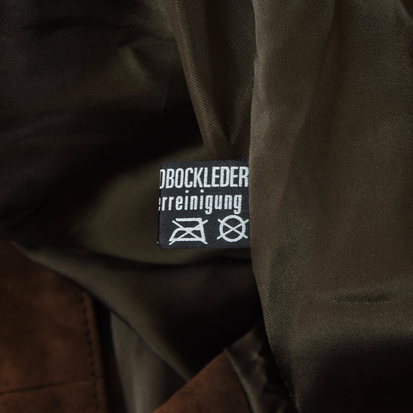 Gino Ginero Goat Leather Janker/Jacket Size 29 - Brown