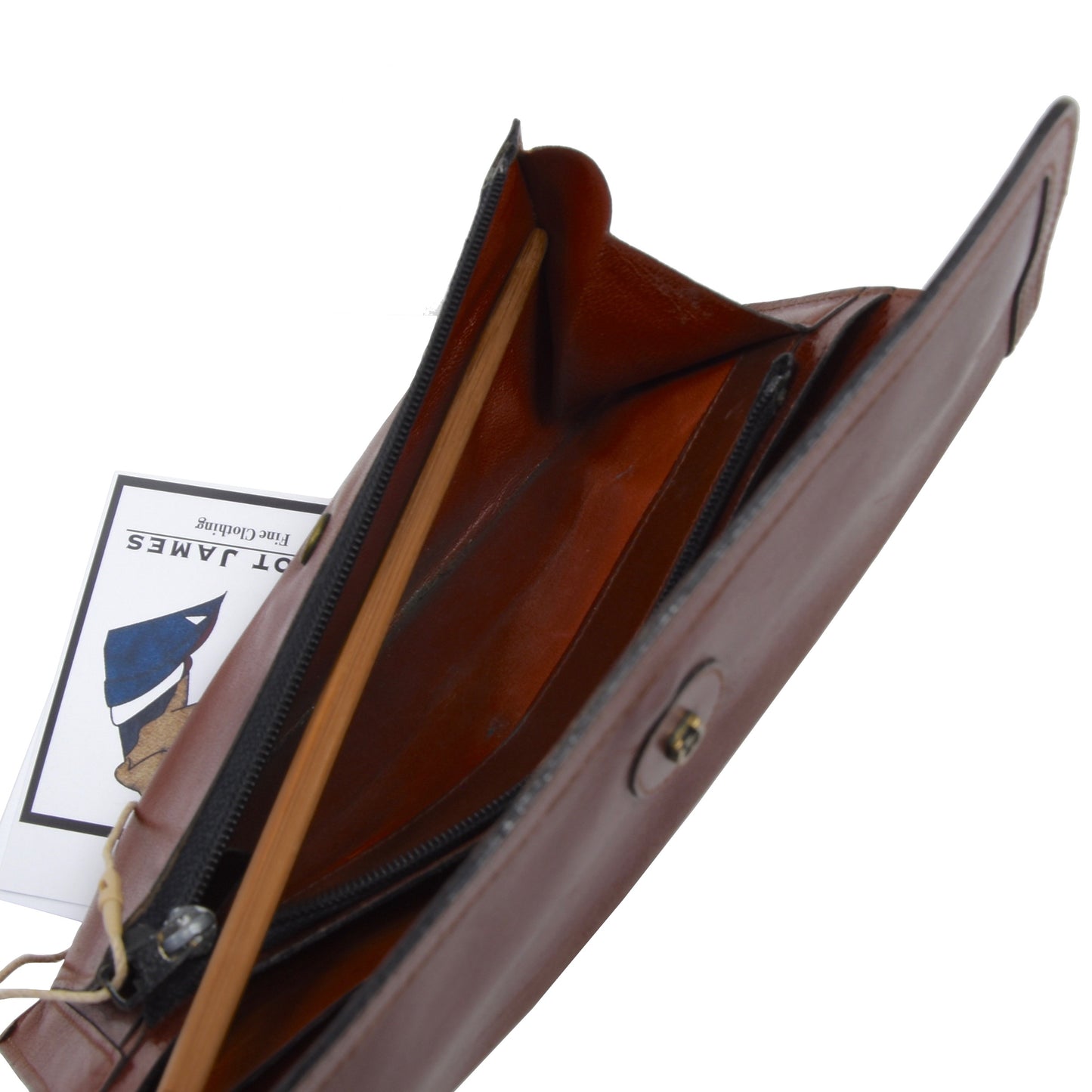 Vintage Etienne Aigner Leder Geldbörse - braun-rot