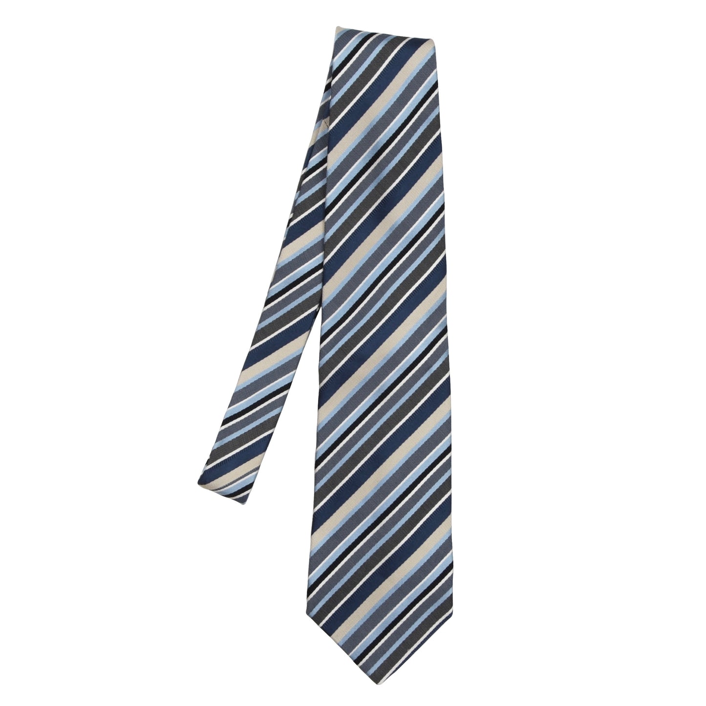 Etro Milano Silk-Cotton Tie - Stripes