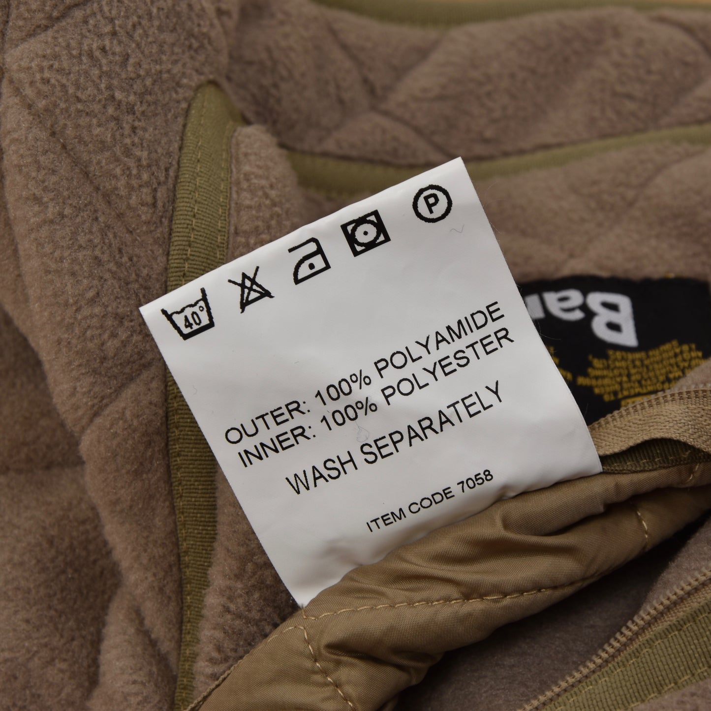 Barbour Quilted Polarquilt Long Jacket Size XL - Sand/Tan