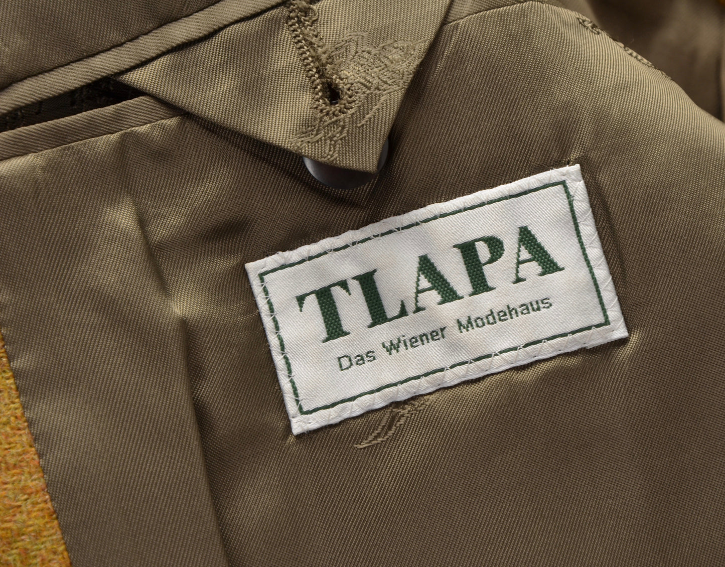 Burberrys Tweed Jacket Size 26 52 Short - Mustard