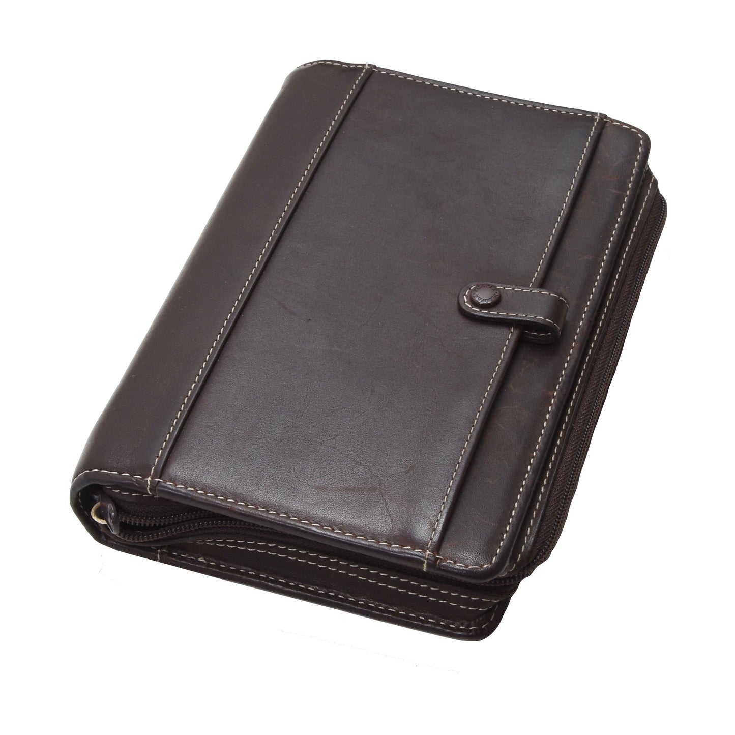 Filofax Personal Hamilton Leder-Organizer mit Reißverschluss – Braun
