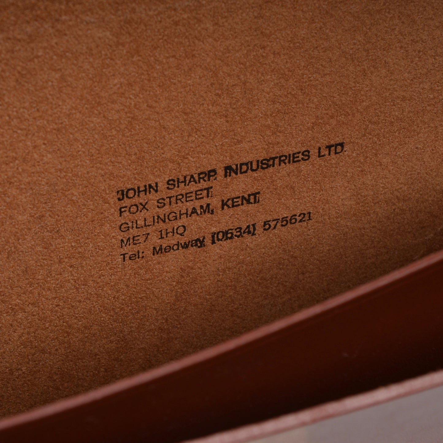 John Sharp Aktentasche aus Leder - Rost