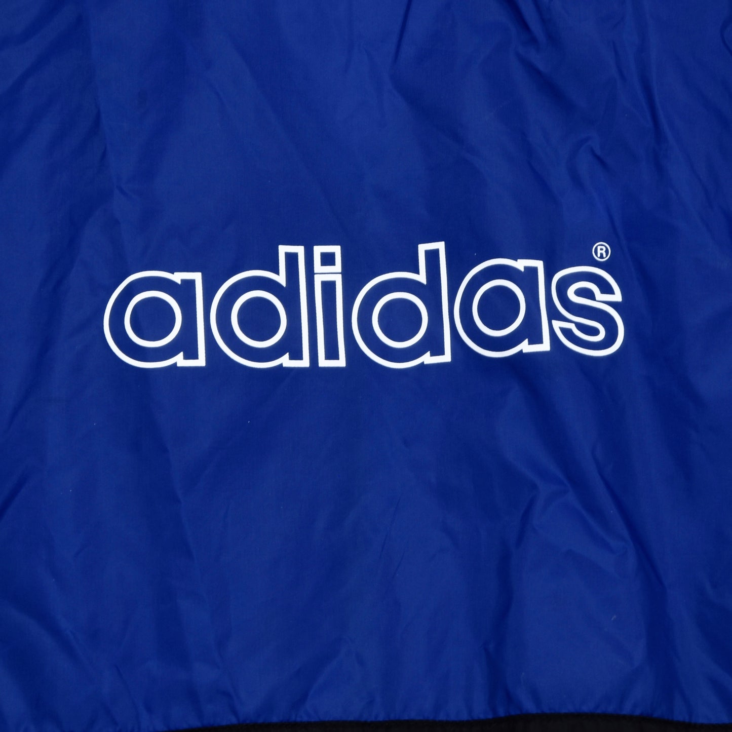 Vintage Adidas Nylon Jacke Größe D8 - blau & schwarz