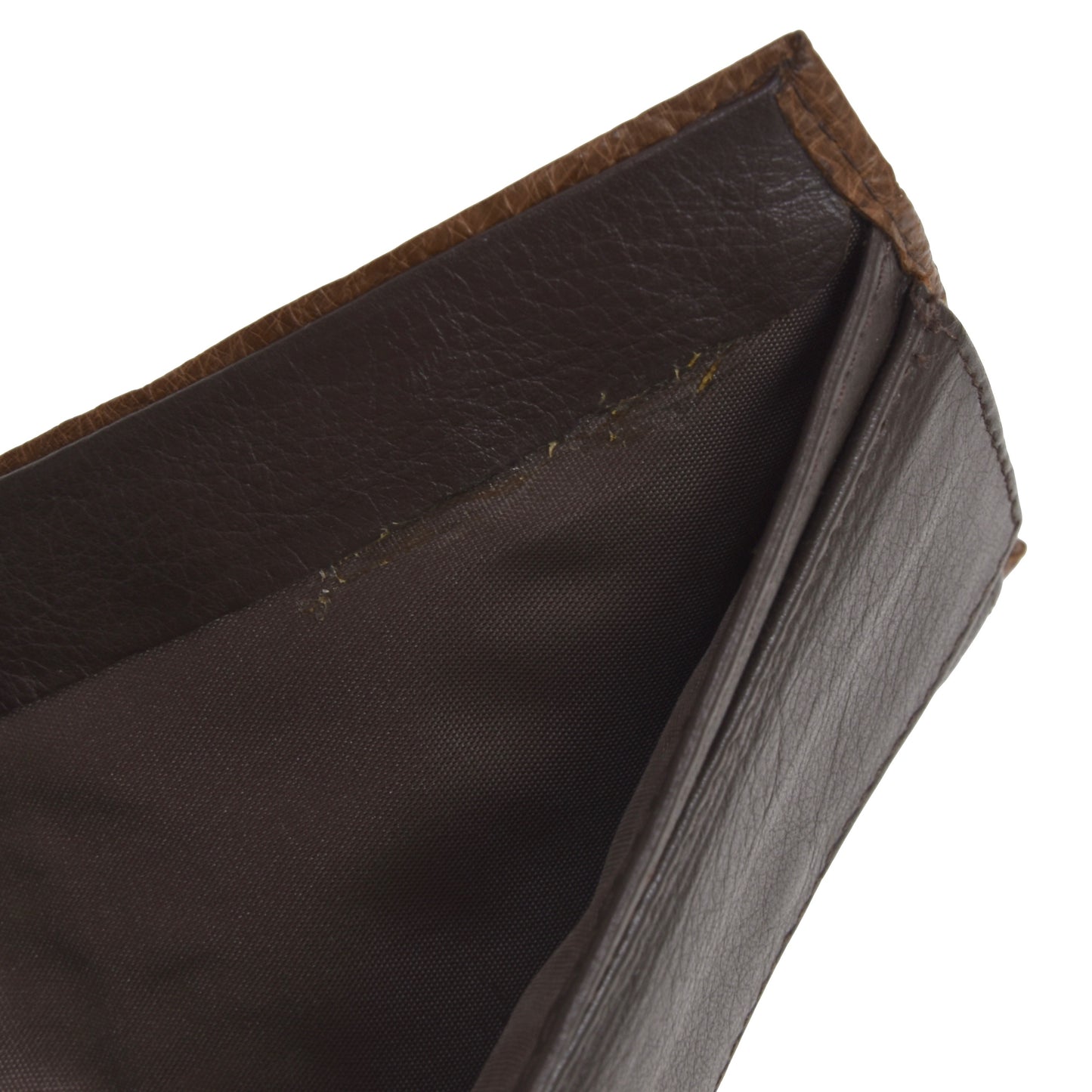 Echte Straußen-Geldbörse/Brieftasche – Braun