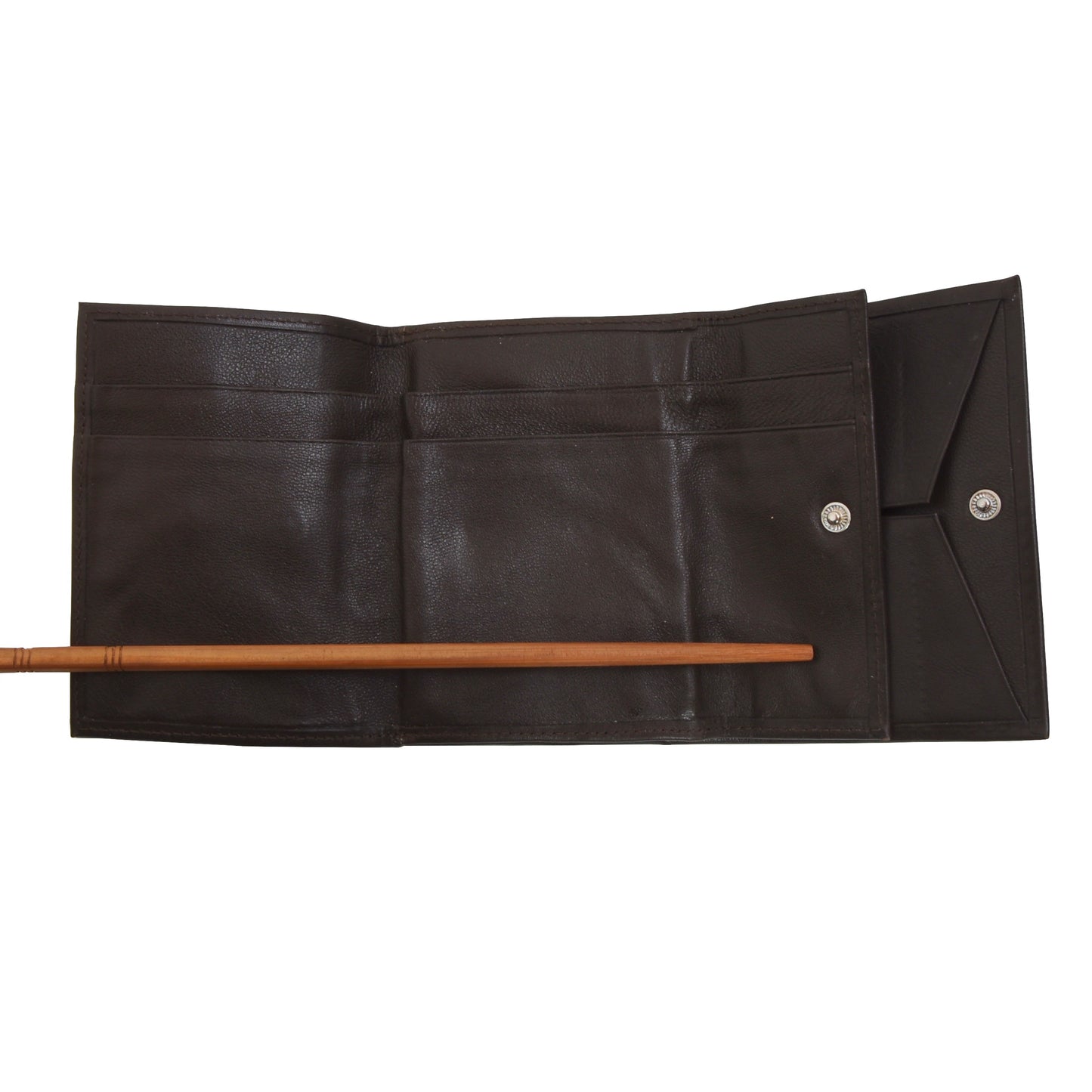 Creation Weiss Geldbörse aus Büffelleder - Braun