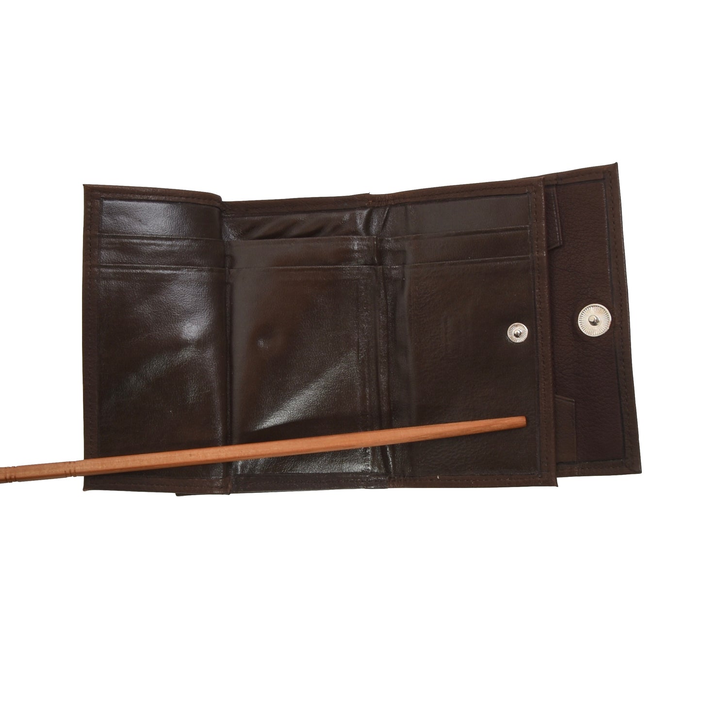 Mano Handgefertigte Geldbörse aus Büffelleder - Braun