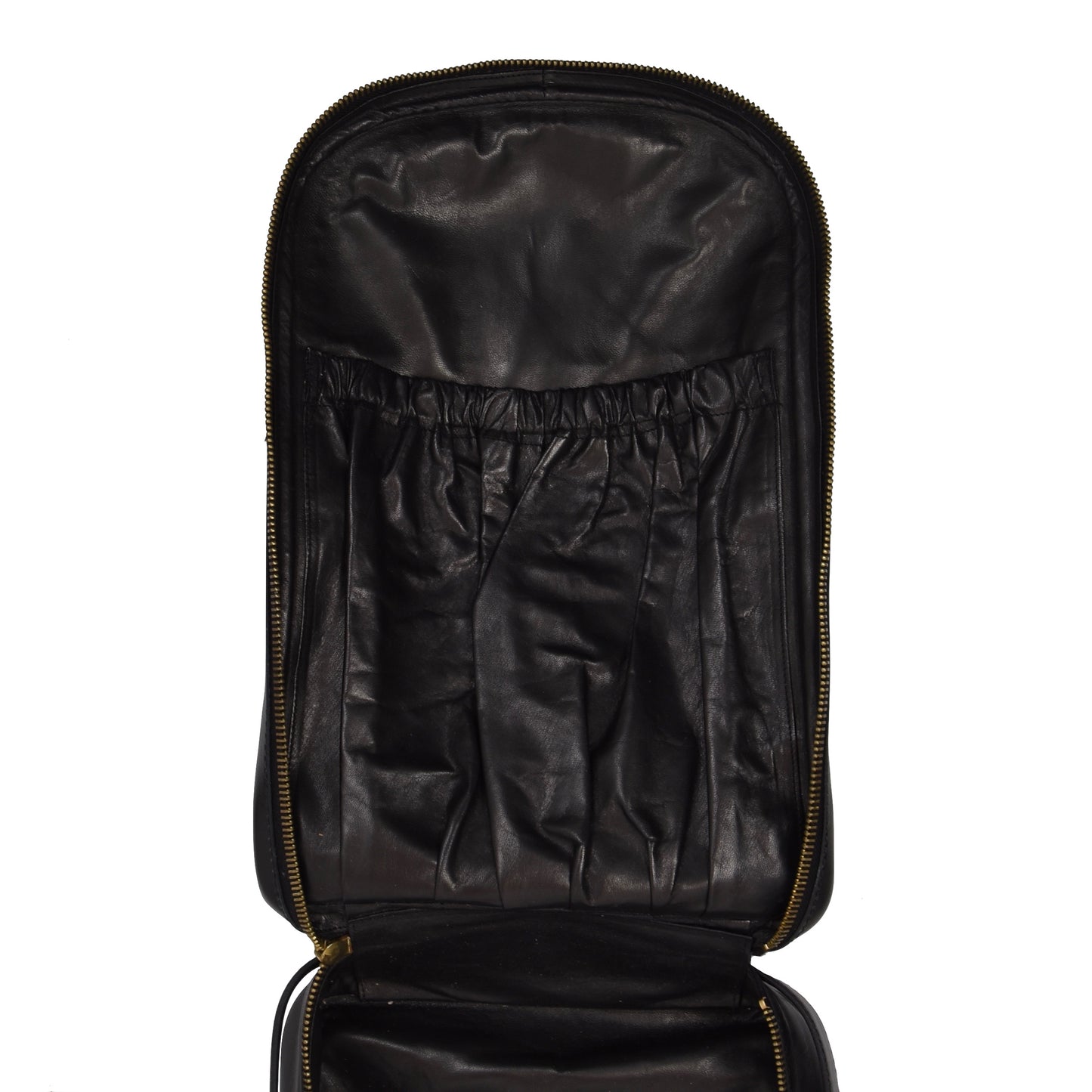 E. Braun & Co. Wien Umhängetasche aus Leder - Schwarz