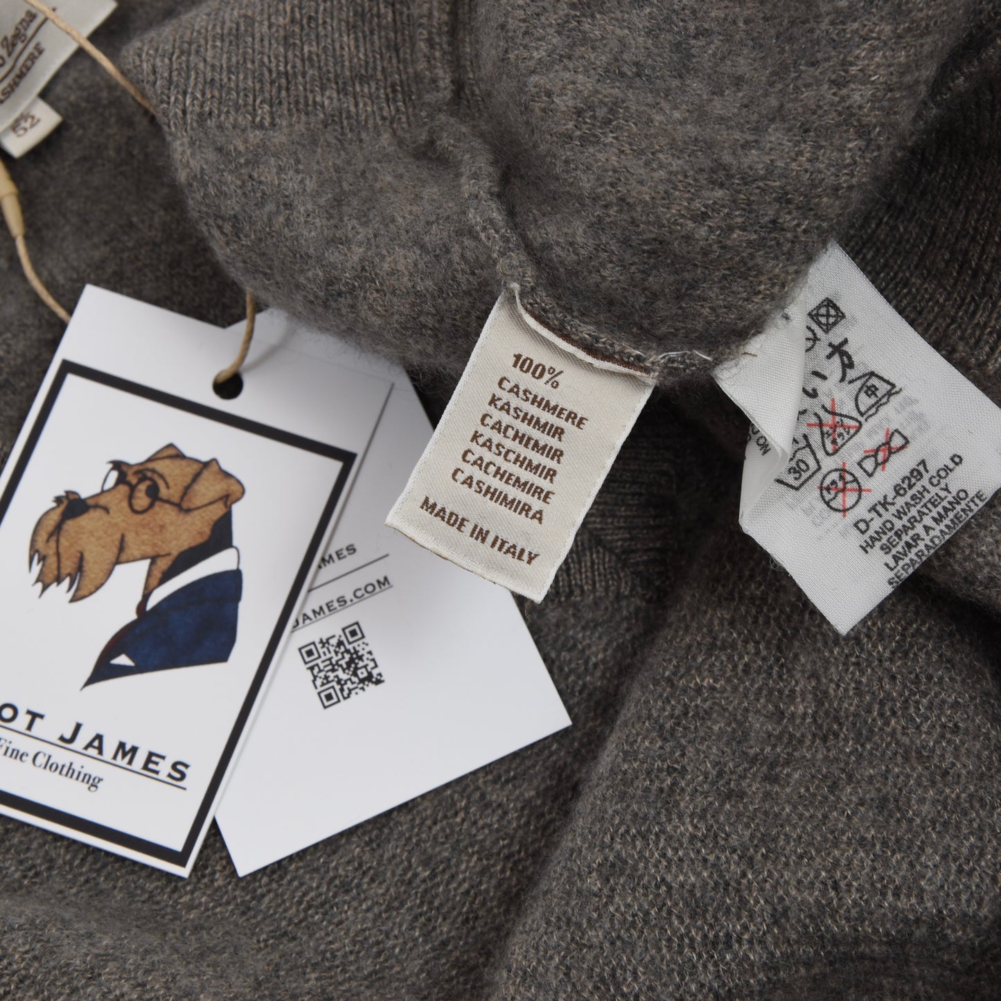 Ermenegildo Zegna 100% Cashmere Sweater Size L 52 - Grey