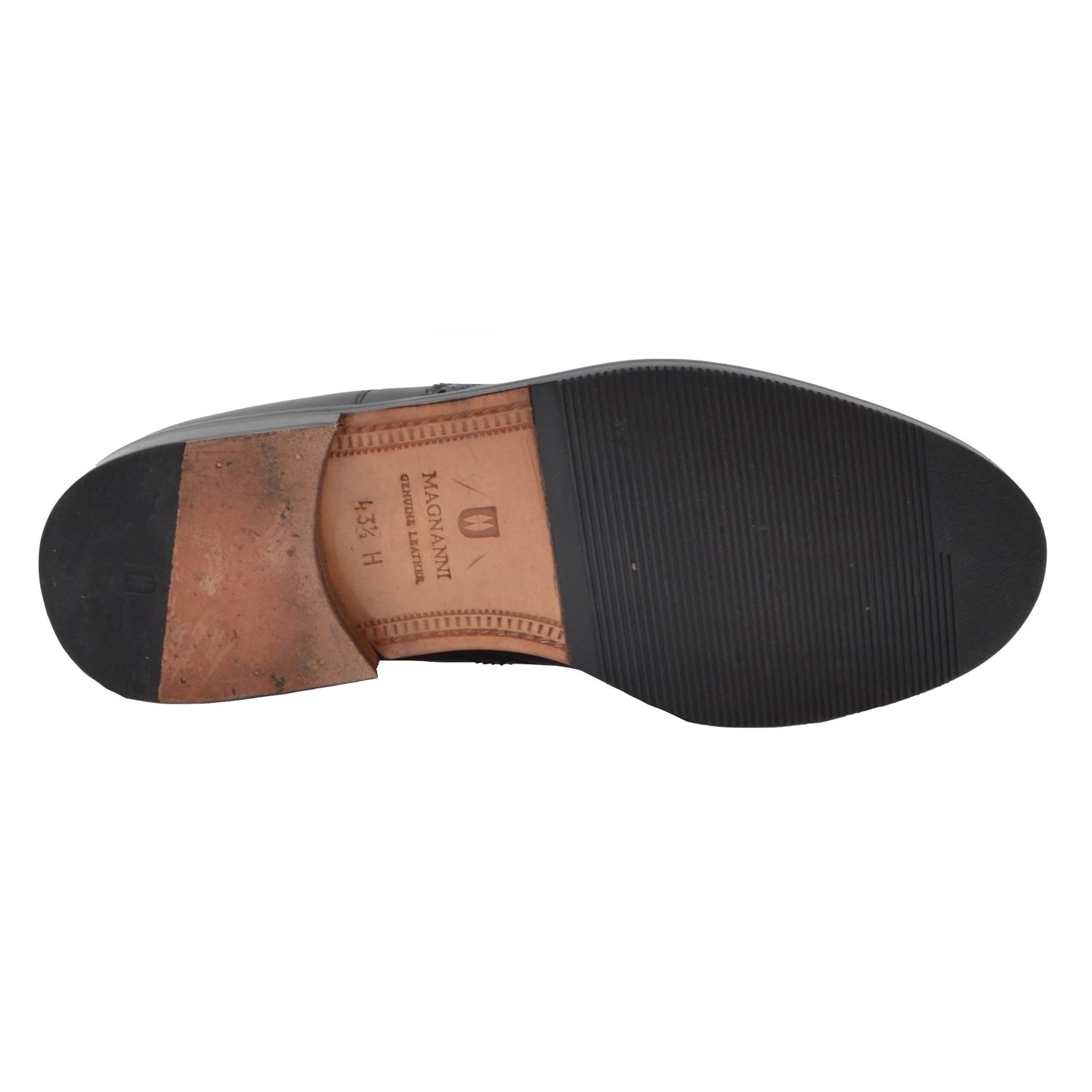Magnanni Comfort Lederschuhe Größe 43,5 H Wide - Schwarz