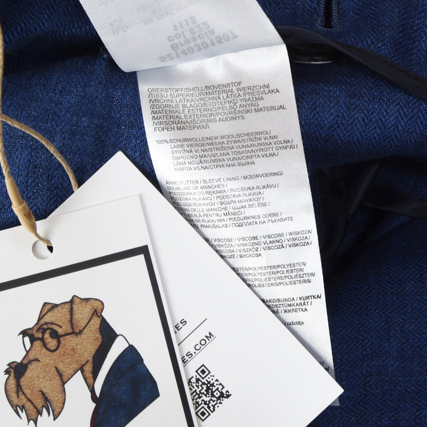 Paul Rosen Heritage Unstructured Wool Jacket Size 52 - Blue