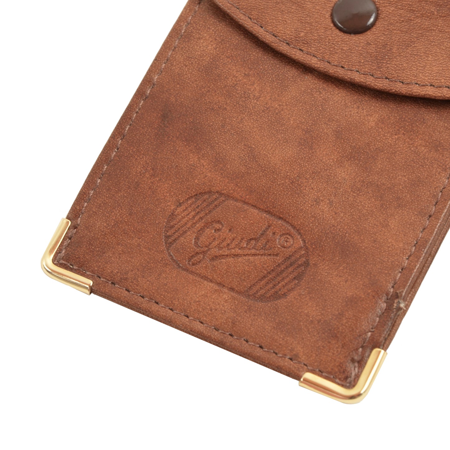 Giudi Leather Keychain/Wallet Case - Tan