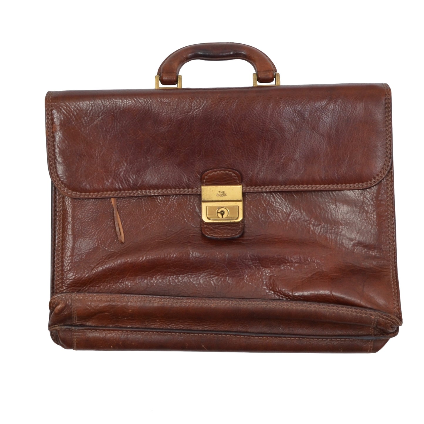 The Bridge Firenze Leather Briefcase/Business Bag - Brown 3