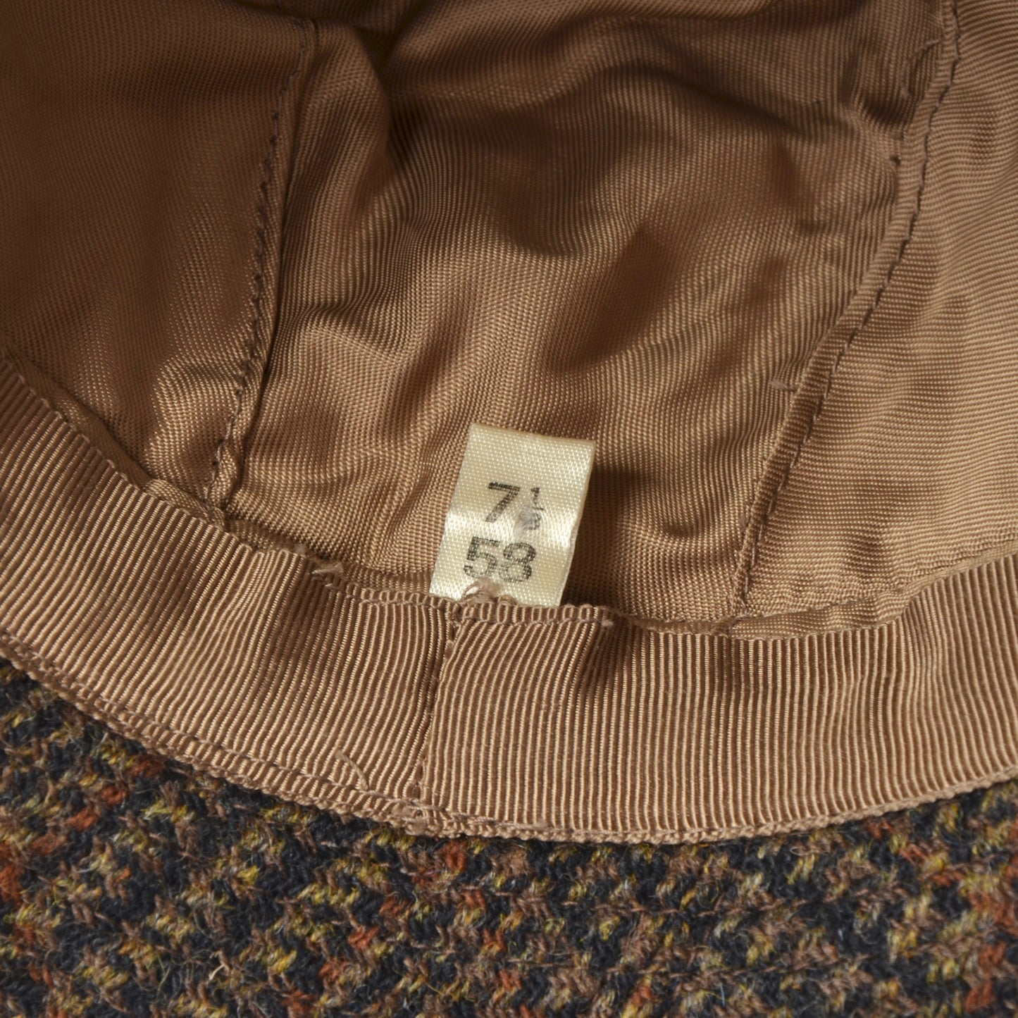Lock & Co. London Tweed Bucket Hat Größe 58 – Kariert