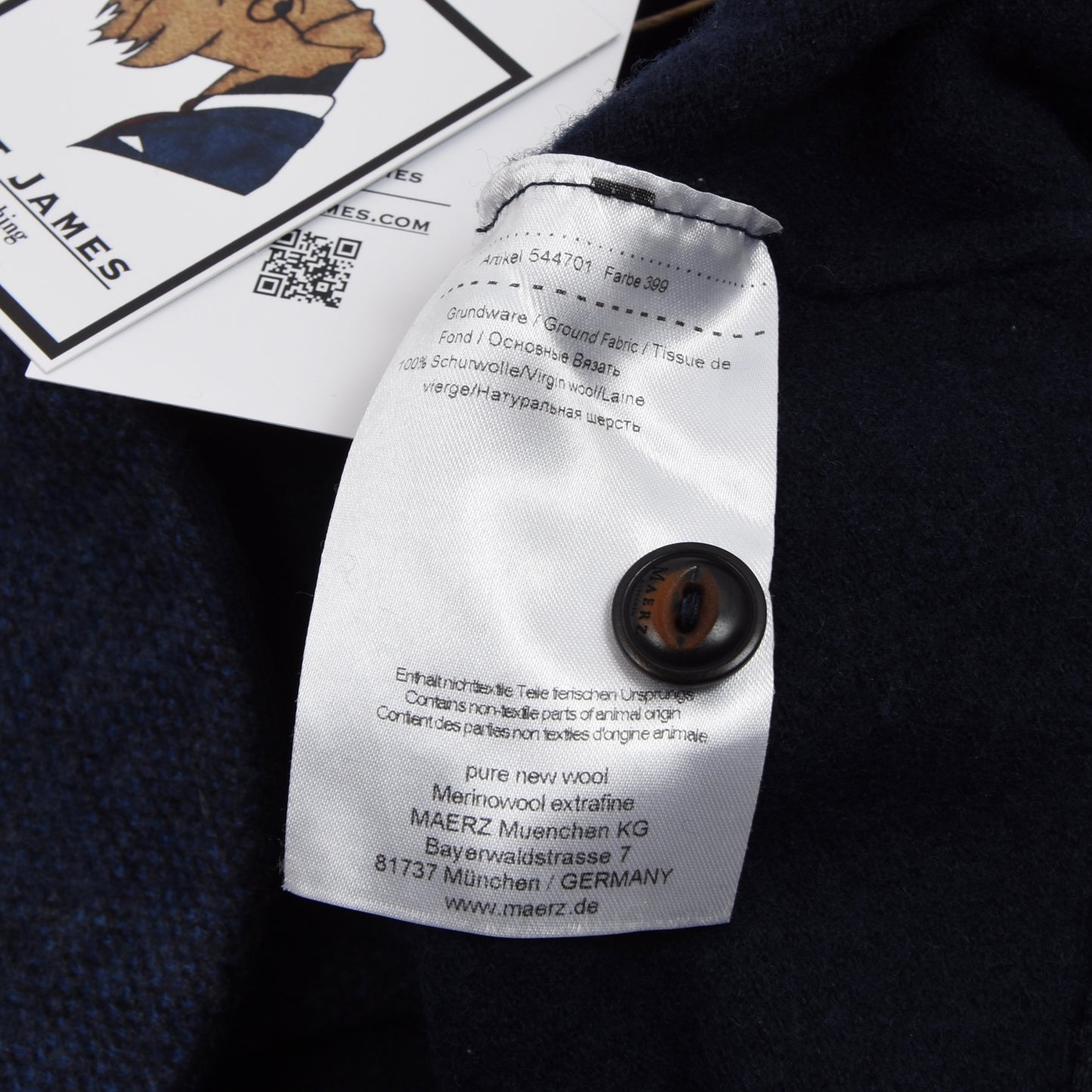 März Wool Waistcoat/Vest Size - Blue