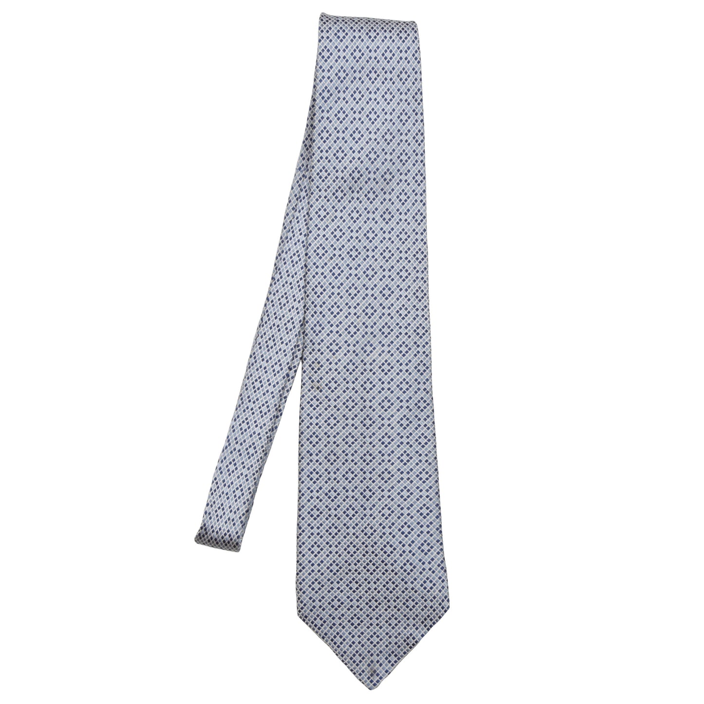 Franck Namani Seidenkrawatte - Blaues Mosaik