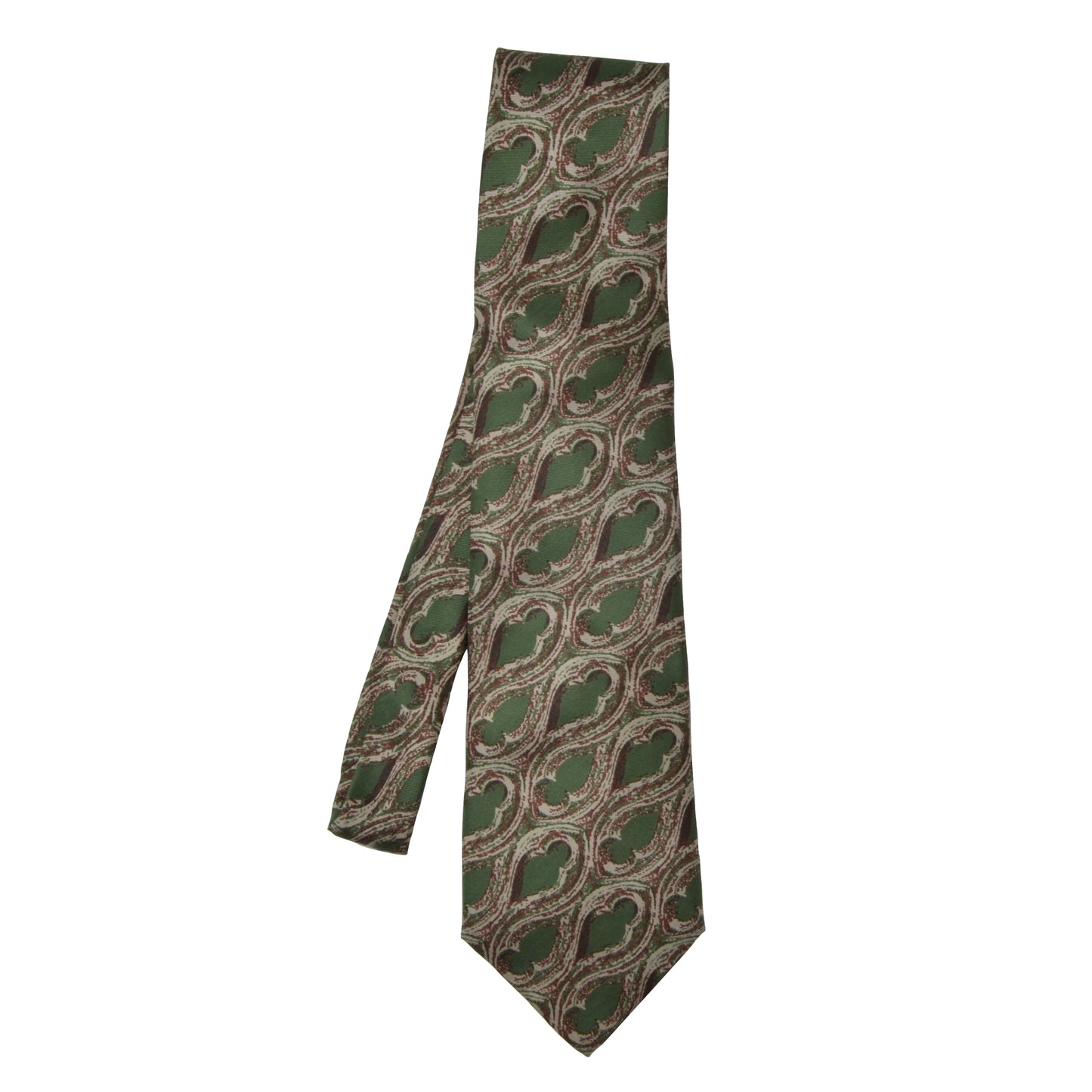 Fendi Roma Silk Tie - Green Print