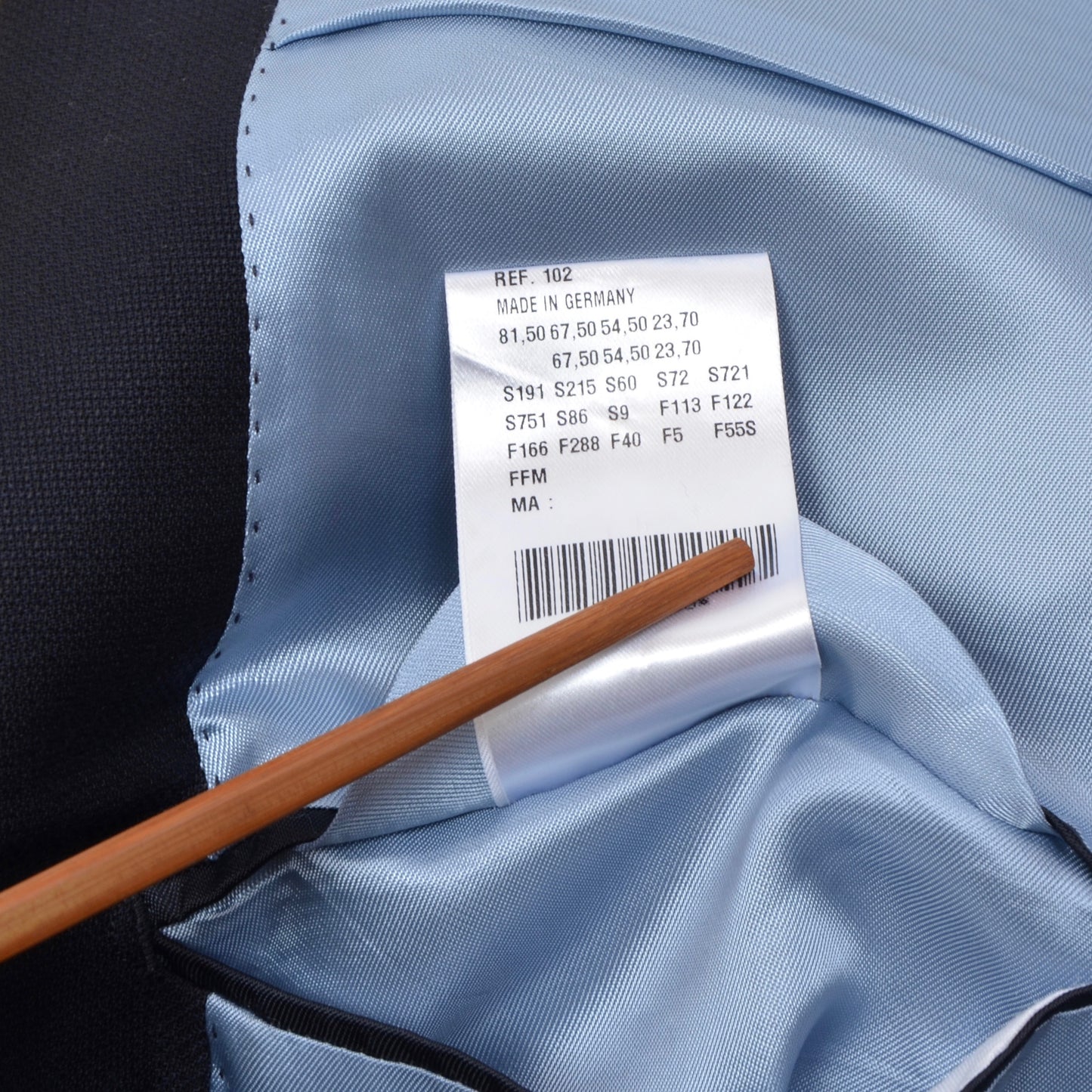 Brühl Limited Edition 100 Jahr 1/4 Gefütterte Wolljacke Größe 102/52L - Marineblau