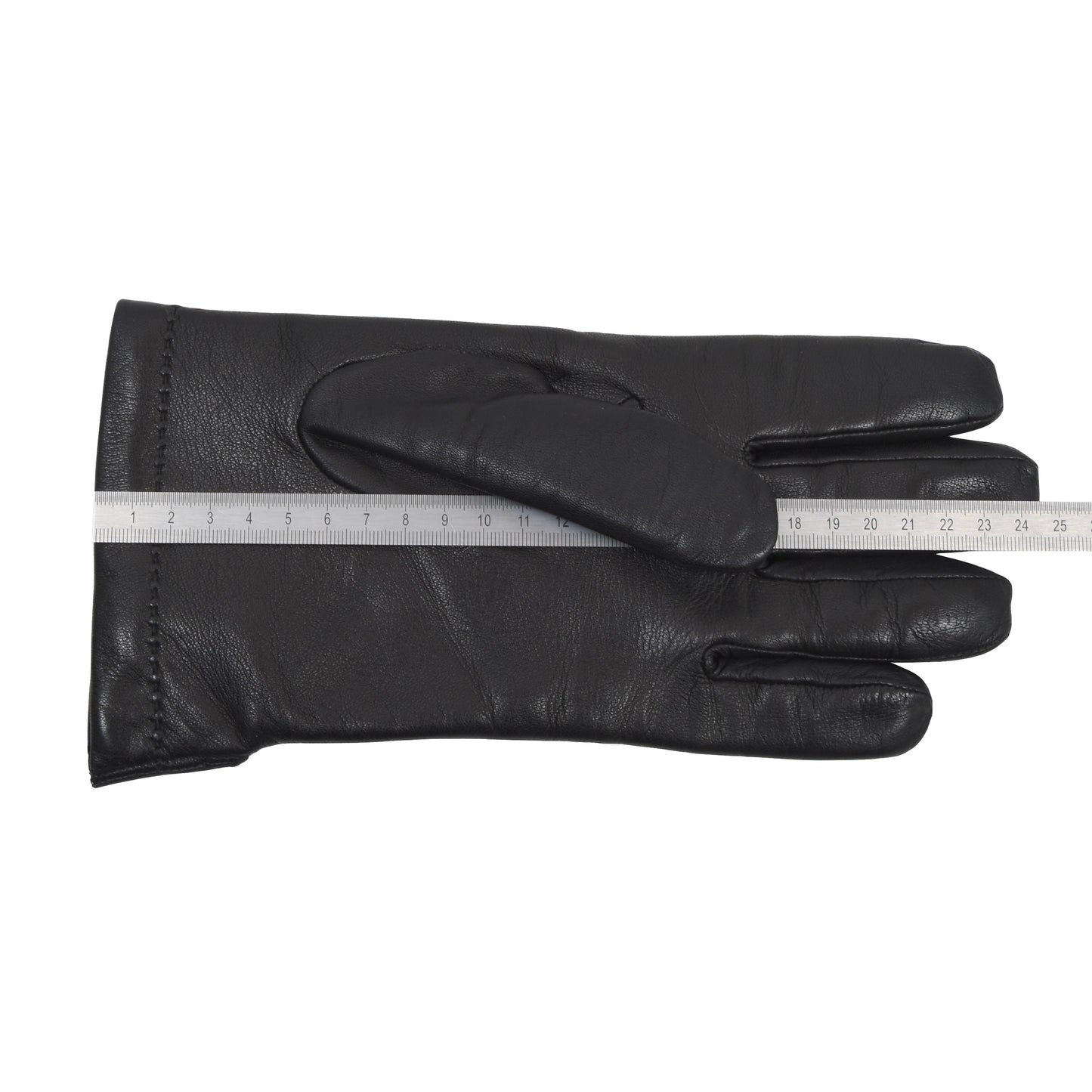 PolarTime Wool-Lined Leather Gloves Size 9.5 - Black