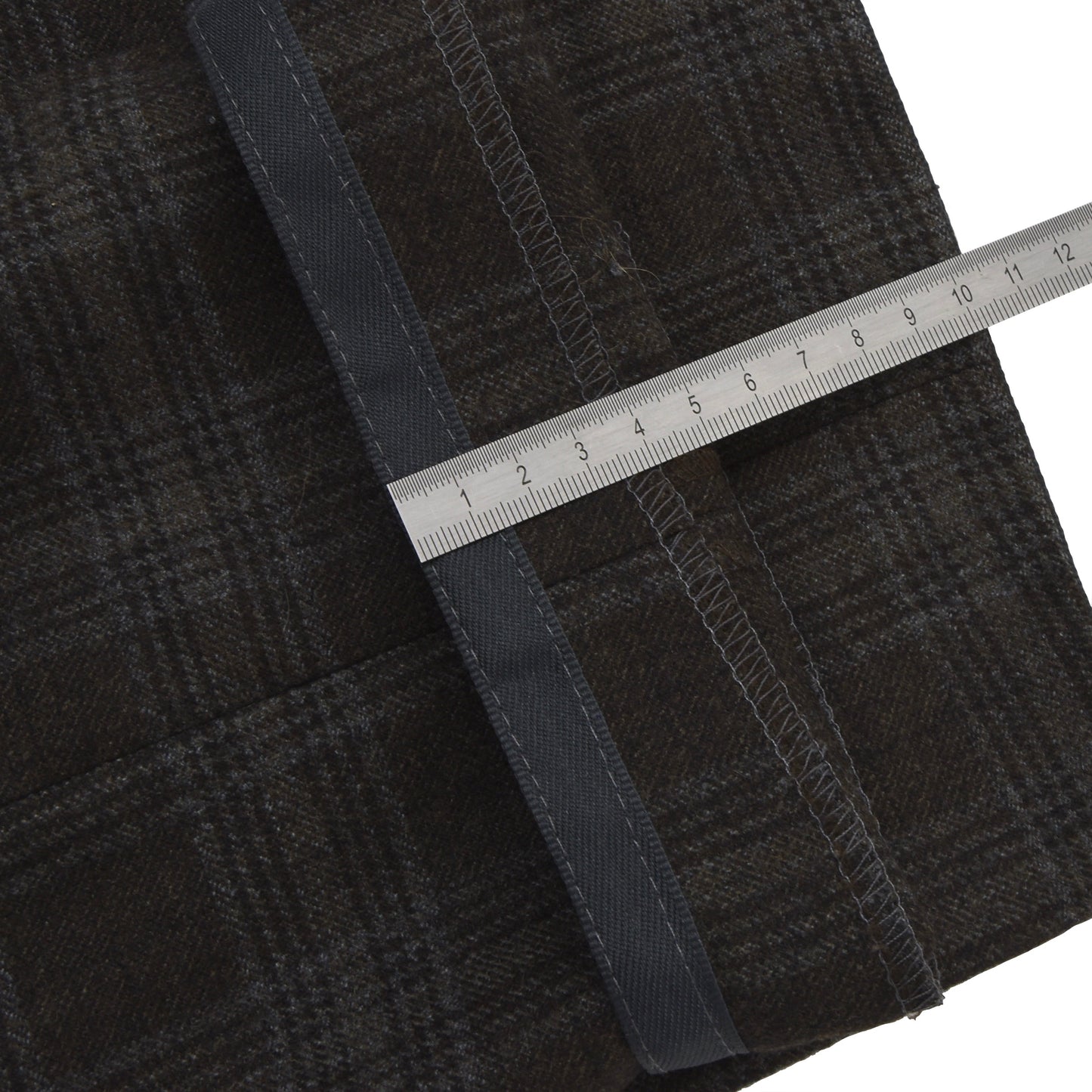 Etro Milano Wool Pants Size 54 - Brown Plaid