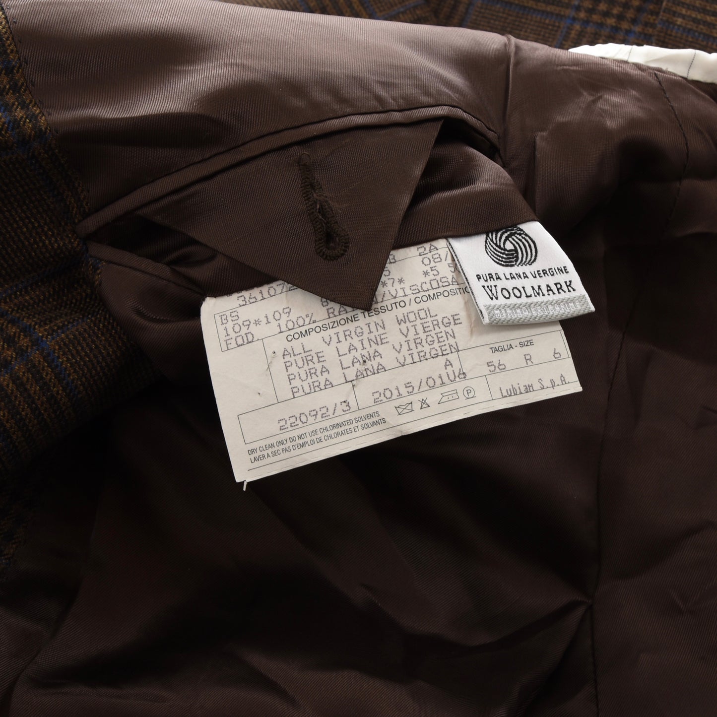 Lubiam 1911 Wool Jacket Size 56 - Plaid