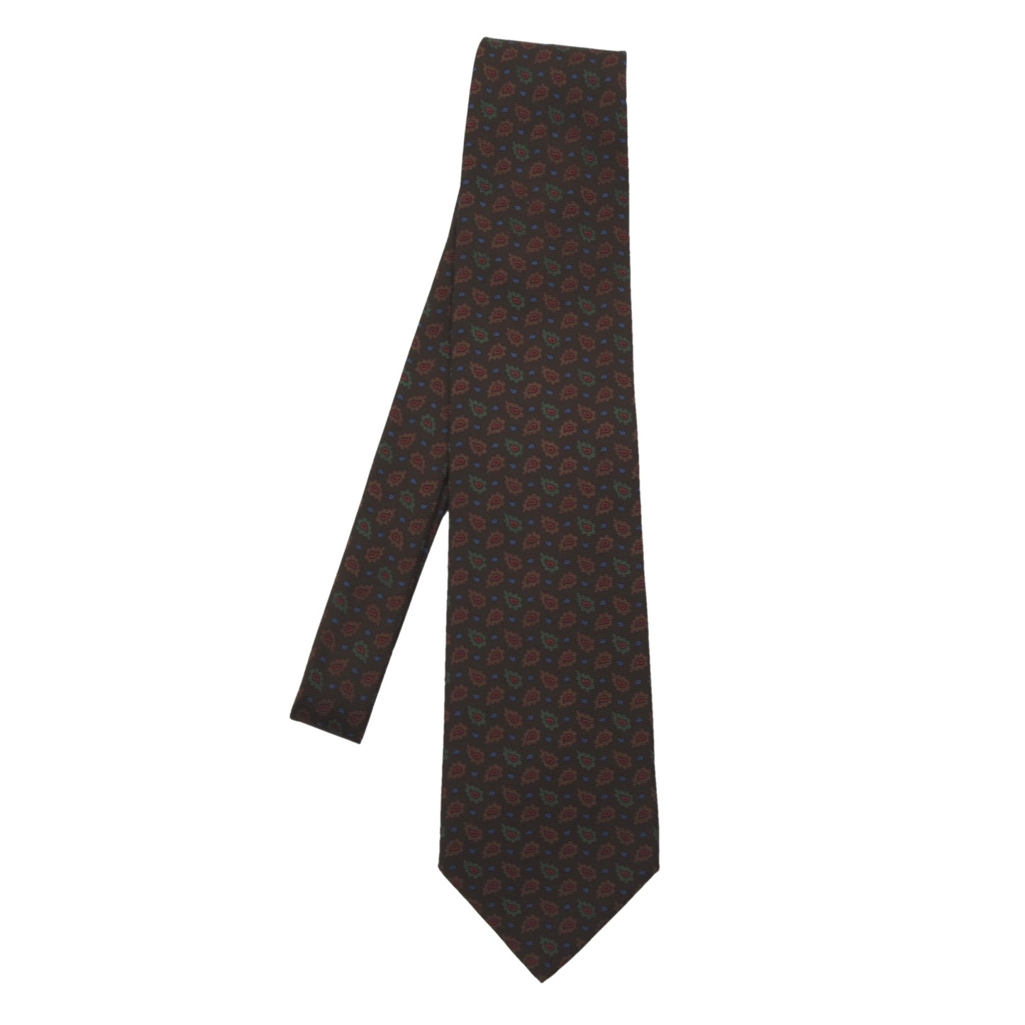 Etro Milano Silk Tie - Brown Paisley