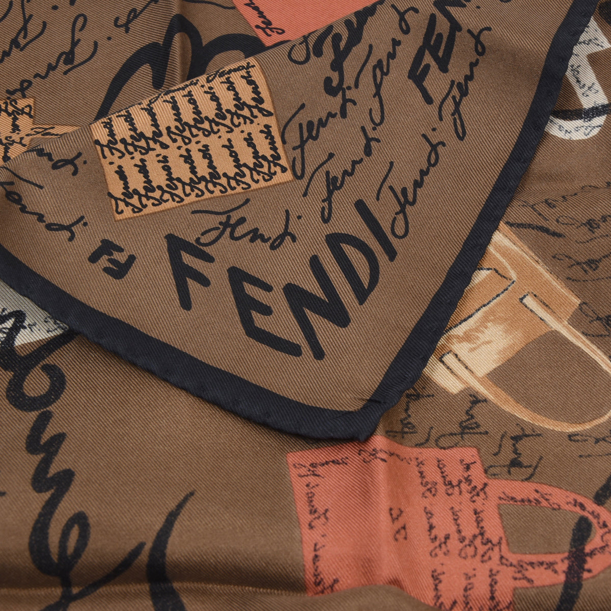 Vintage Fendi Silk Scarf - Handbag Print – Leot James