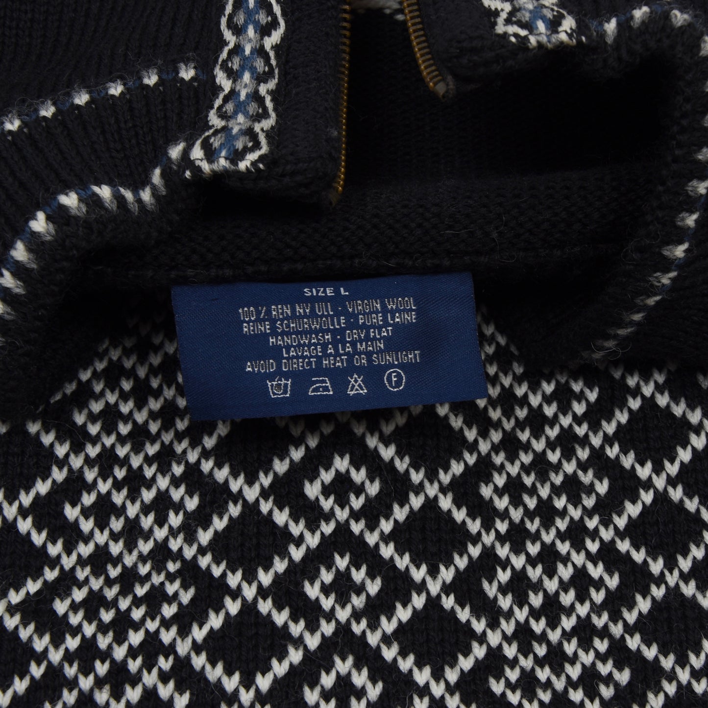 Nordstrikk Cardigan aus Wolle mit Reißverschluss Größe L