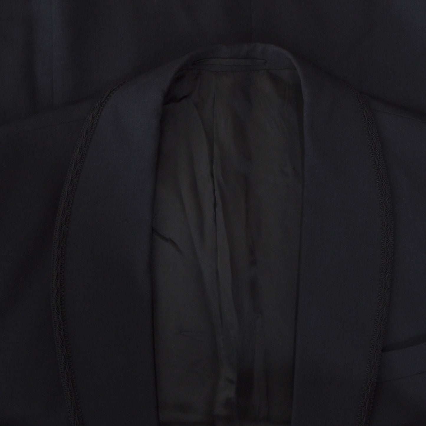 Vintage handgefertigter Smoking mit Schalkragen - Marineblau