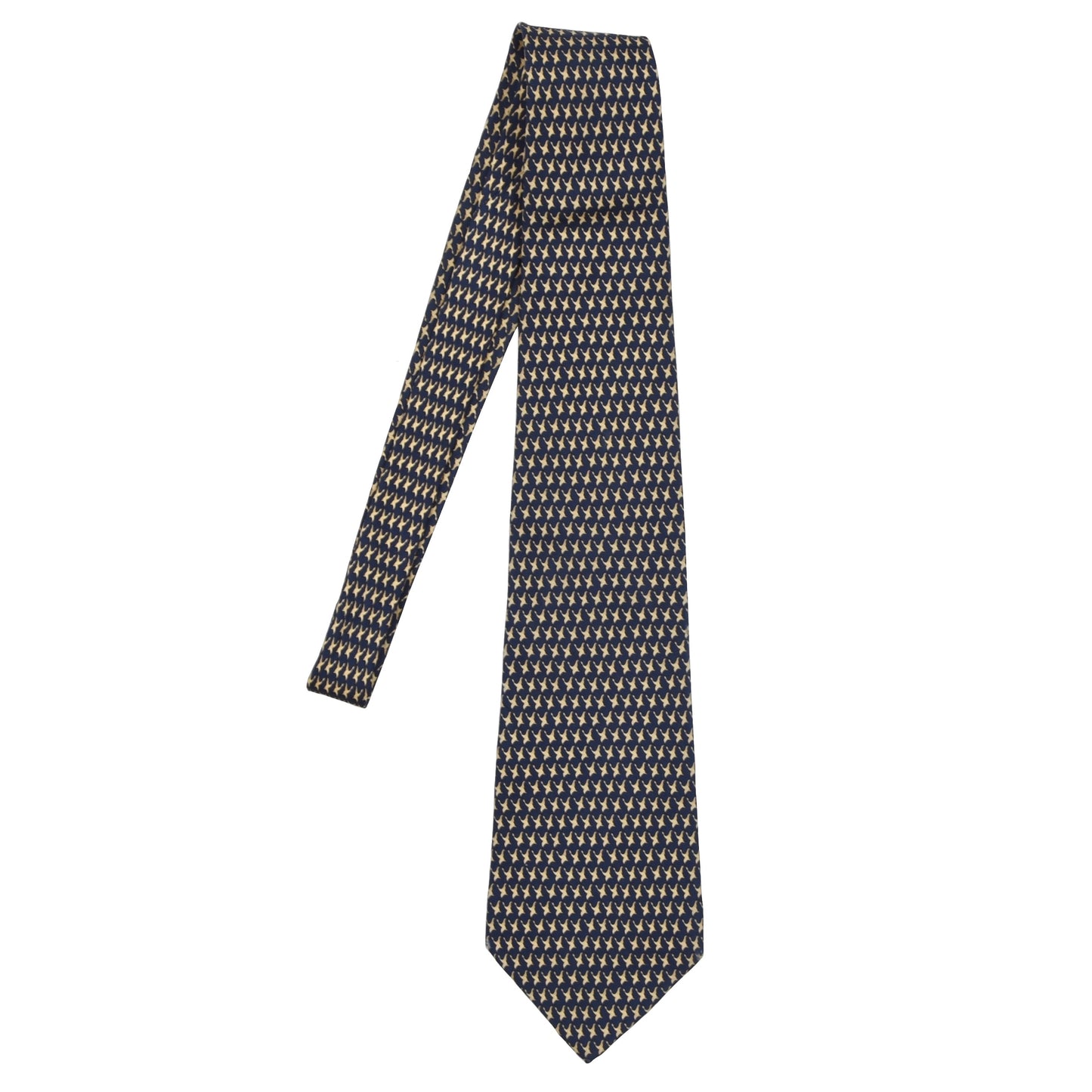 Salvatore Ferragamo Silk Tie - Navy Blue