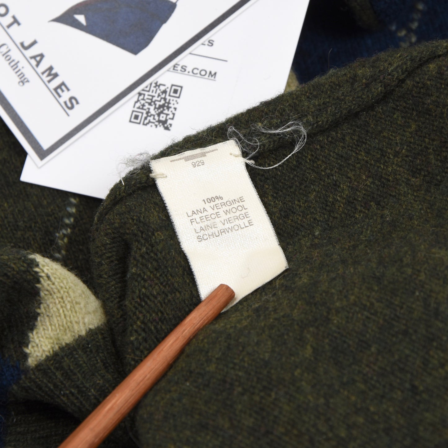 Ermenegildo Zegna Wool Polo Sweater Sweater Size 54 - Green Argyle