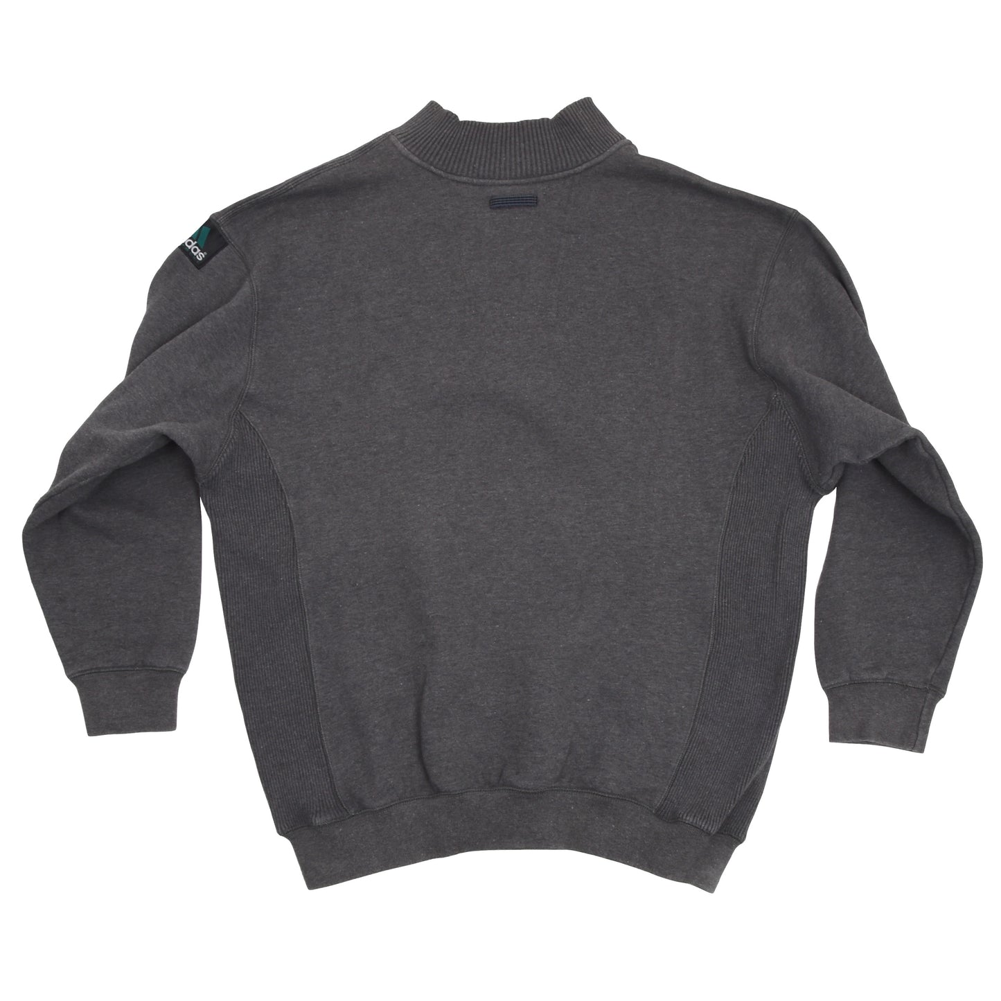 Vintage Adidas Equipment EQT 1/4 Zip Sweatshirt Größe D7/L - grau