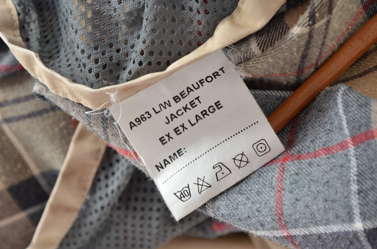 Barbour Beaufort Jacke Größe XXL - Hellbraun/Beige