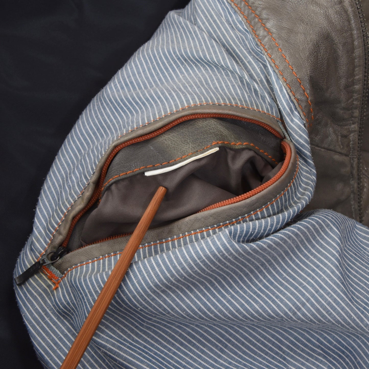 Walbusch Nappa Leather Jacket - Grey