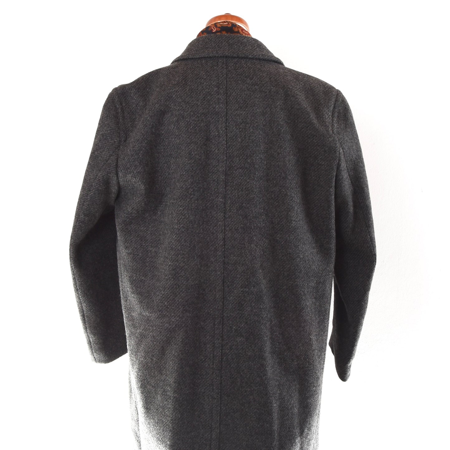 Rene Albert Classic Wool Overcoat Size 25 - Grey