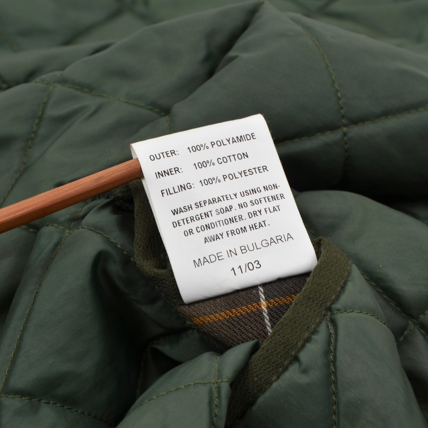 Barbour A855 Steppweste/Reißverschluss in Liner Weste Größe 46 - Grün