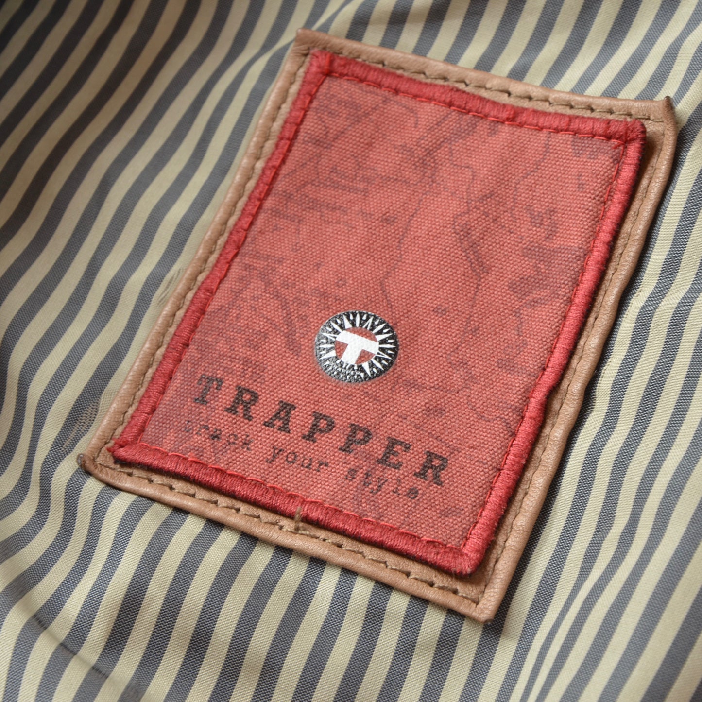 Trapper Lammnappa Größe 60 Lederjacke - Taupe